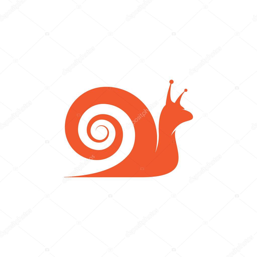 Snail Vector icon design illustration Template