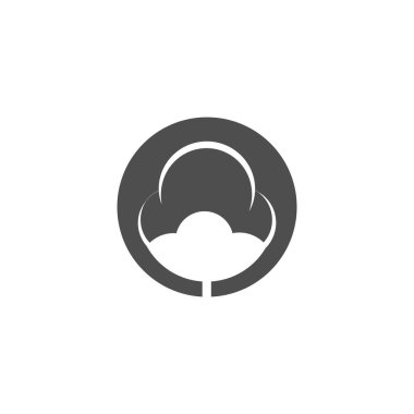 Pamuk çiçek vektör şablonu doğayı simgeliyor