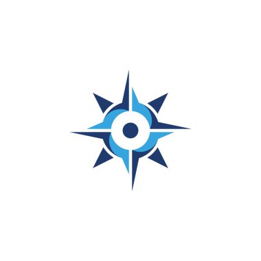 Pusula vektör resimleme şablonu