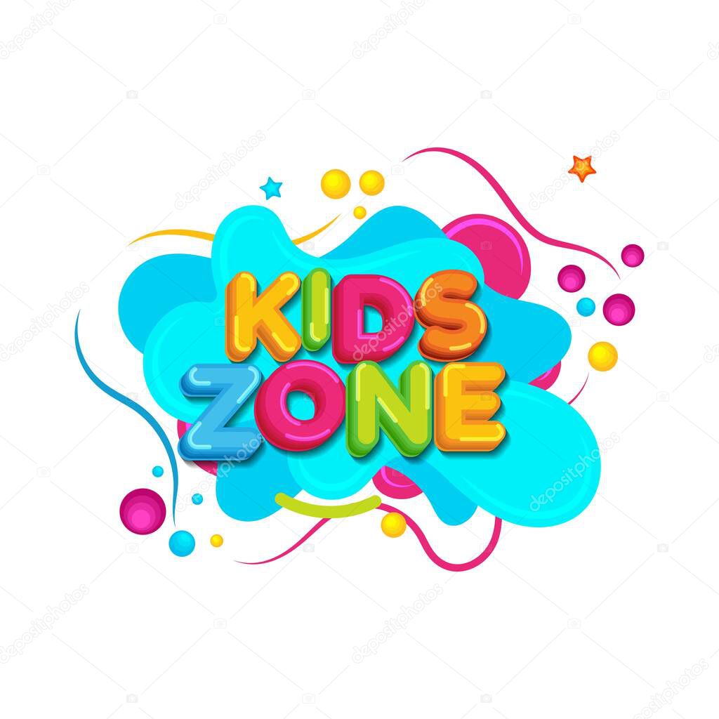 Kids Title Event Vector icon design illustration Template