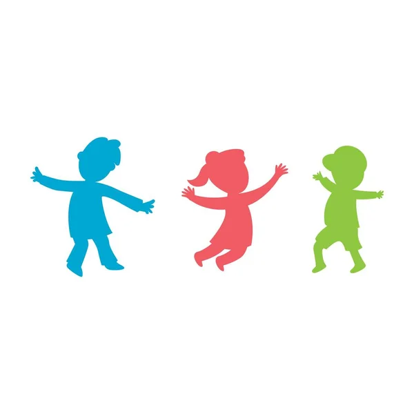 Kinder Konzept Vektor Illustration Icon Design — Stockvektor
