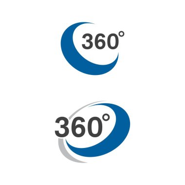 360 Circle Vector icon design illustration Template
