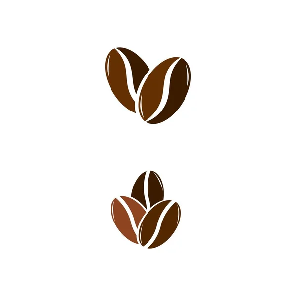 Coffee Bean Icon Vector Illustration Template — Stock Vector