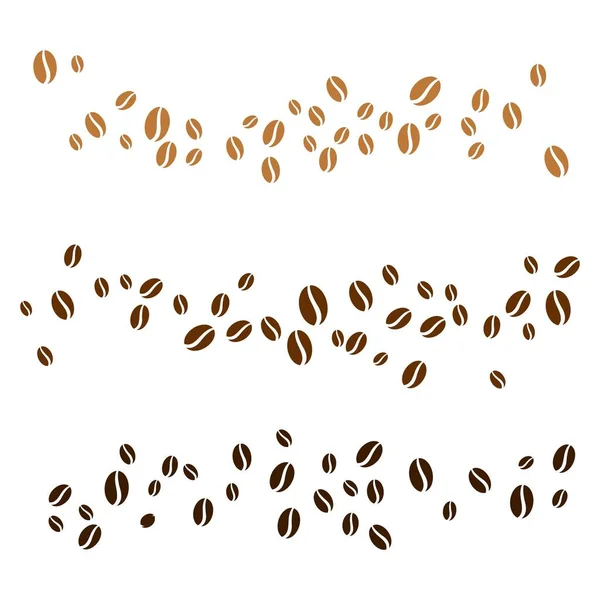 Coffee Bean Icon Vector Illustration Template — Stock Vector