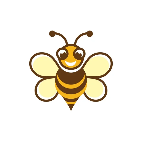Bee Element Vector Icon Design Illustration Template — Stock Vector