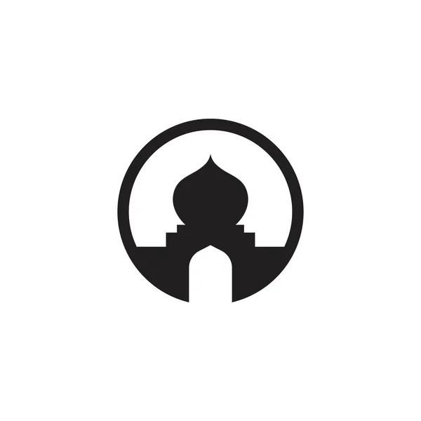 Moschee Simbol Icon Vector Șablon Design Ilustrație — Vector de stoc