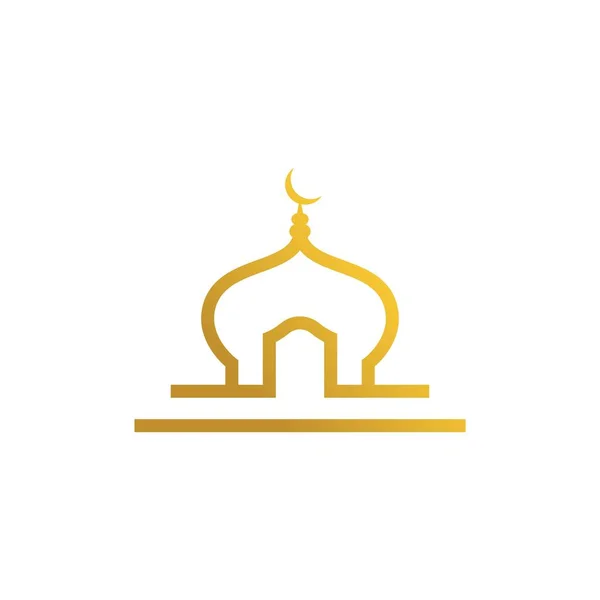 Mecset Szimbólum Ikon Vektor Illusztráció Design Sablon — Stock Vector