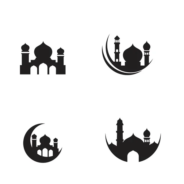 Mecset Szimbólum Ikon Vektor Illusztráció Design Sablon — Stock Vector