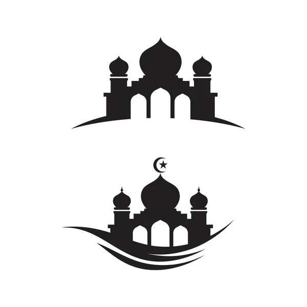 清真寺符号图标矢量图解设计模板 — 图库矢量图片