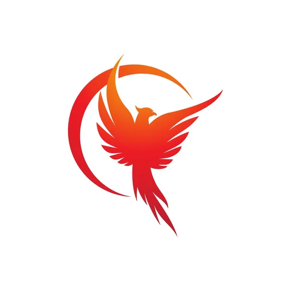 Modelo Design Ilustração Ícone Vetorial Phoenix — Vetor de Stock