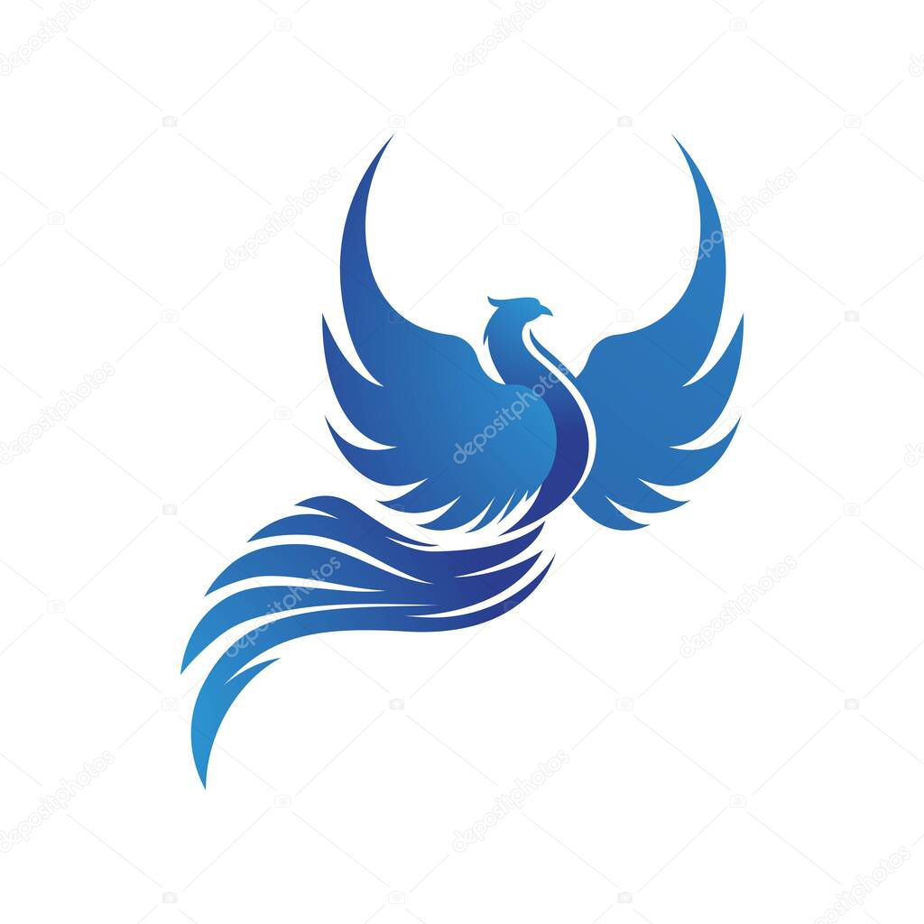 Phoenix vector icon illustration design template