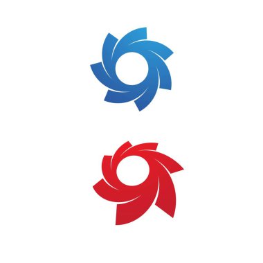 girdap vektör resimleme şablonu tasarımı