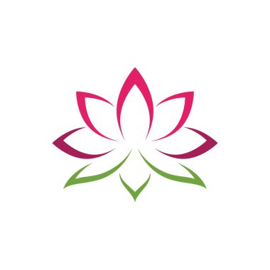 güzellik lotus çiçeği vektör tasarım şablonu