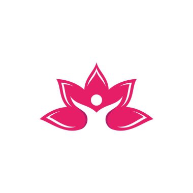 güzellik lotus çiçeği vektör tasarım şablonu