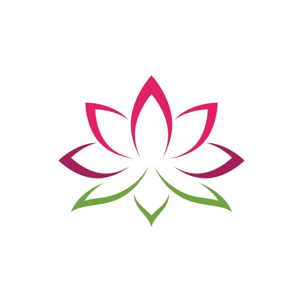 Beauty Lotus Flower Vector Icon Design Template — Stock Vector