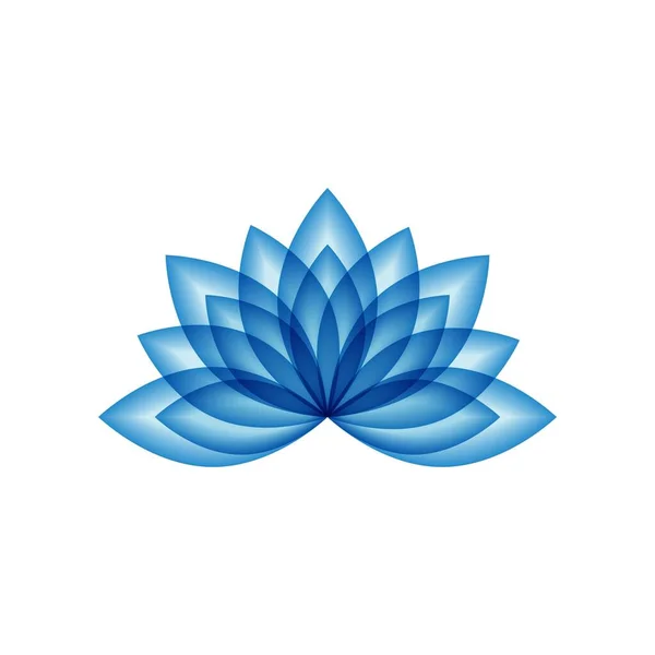 美しさ蓮の花ベクトルアイコンデザインテンプレート — ストックベクタ
