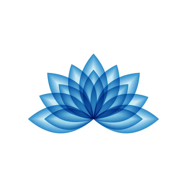 Beauty Lotus Flower Vector Icon Design Template — Stock Vector