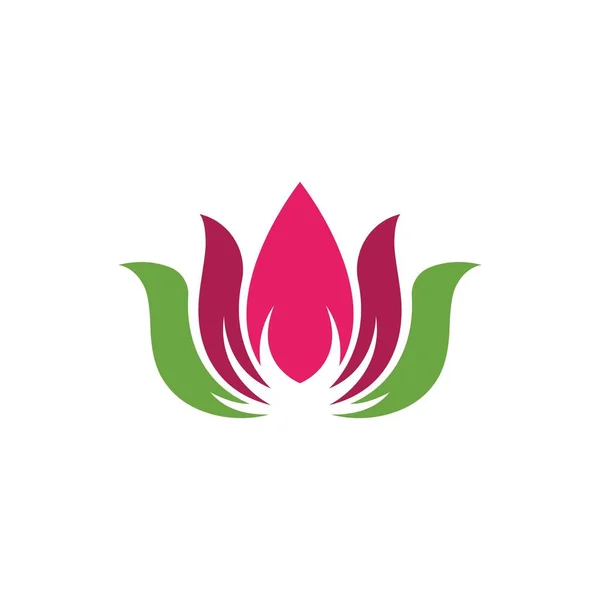 Beauty Lotus Flower Vector Icon Design Template — Stock Vector