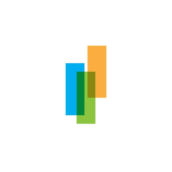 Información Gráfico Negocios Finanzas Logo Plantilla Vector Icono Diseño — Vector de stock