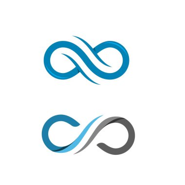 Sonsuzluk Tasarımı Vektör Simgesi Logo şablonu tasarımı