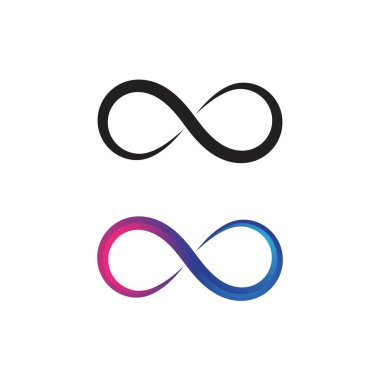 Sonsuzluk Tasarımı Vektör Simgesi Logo şablonu tasarımı