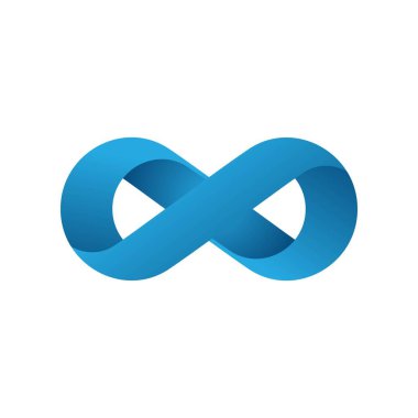 Sonsuzluk Tasarımı Vektör Simgesi Logo şablonu tasarımı
