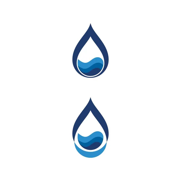 Water Drop Logo Template Vector Illustration Design — Stock Vector