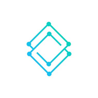 Circuit Logo Şablonu vektör resimleme simgesi tasarımı