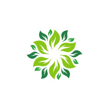 Yeşil Ağaç Yaprağı ekolojisi doğa element tasarımı