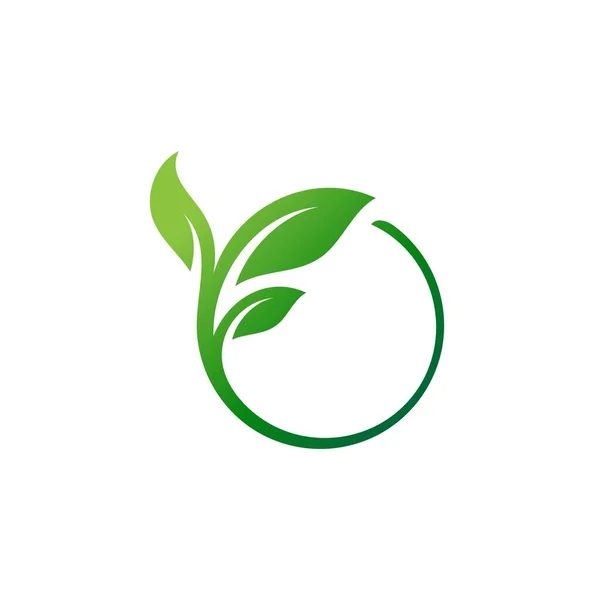 Зелене Дерево Листя Екології Елемент Природи Векторний Дизайн — стоковий вектор