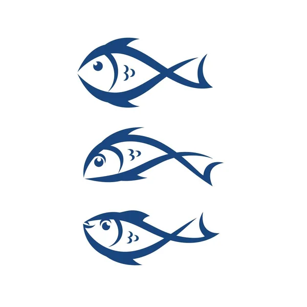 Fisch Logo Vorlage Kreative Vektor Symboldesign Vorlage — Stockvektor