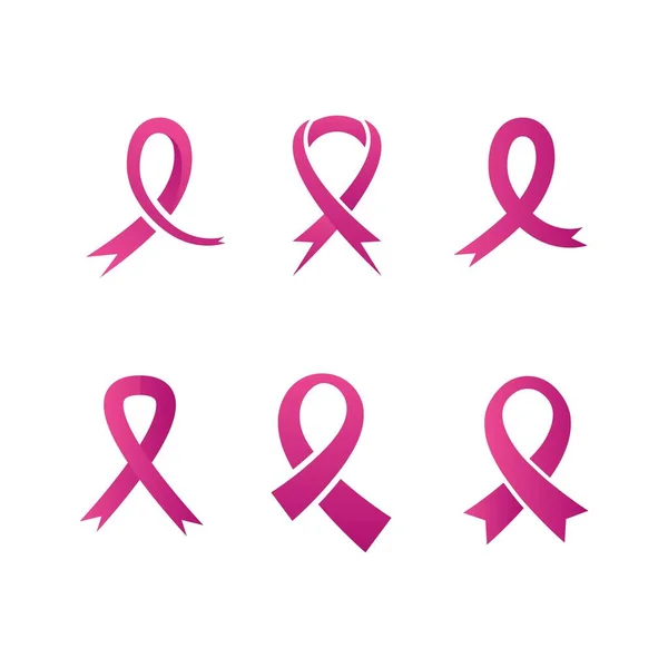Rosa Band Bröstcancer Vektor Illustration Design — Stock vektor