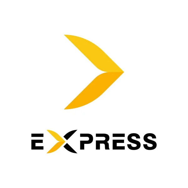 Express Logo Illustration Conception Icône Vectorielle Modèle — Image vectorielle