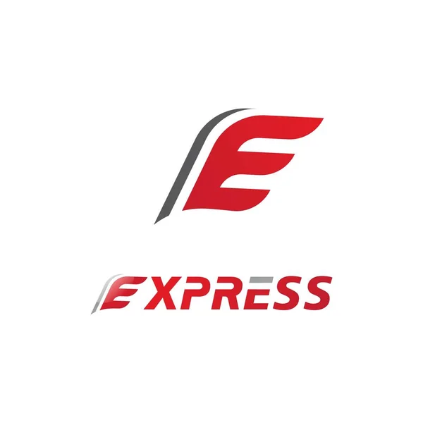 Carta Para Logotipo Expresso Ilustração Ícone Vetor Modelo —  Vetores de Stock