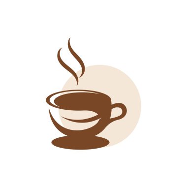 Kahve fincanı Logo Şablon vektör tasarımı