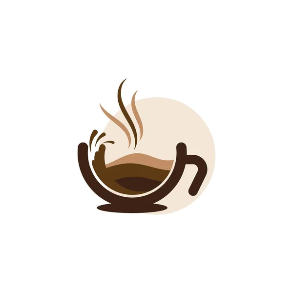 Taza Café Logo Plantilla Vector Icono Diseño — Vector de stock