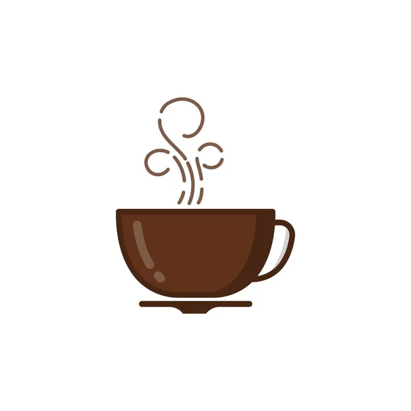 Taza Café Logo Plantilla Vector Icono Diseño — Vector de stock