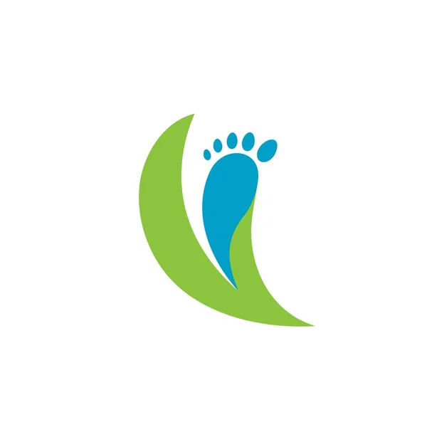 Perawatan Kaki Logo Templat Desain Ikon Gambar - Stok Vektor