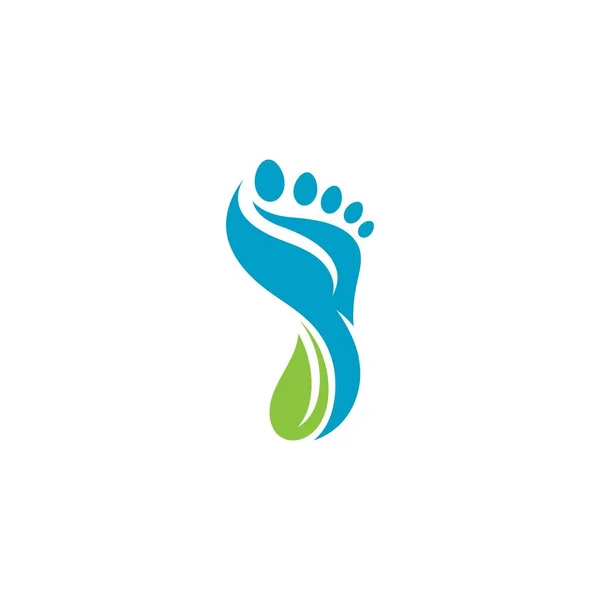 Perawatan Kaki Logo Templat Desain Ikon Gambar - Stok Vektor