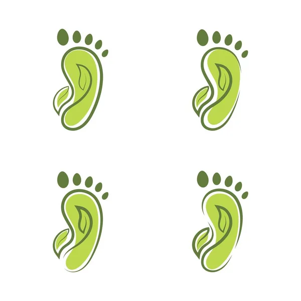 Foot Care Logo Template Vector Icon Illustration Design — Stock Vector