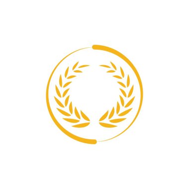 Tarım buğday pirinç vektör tasarım şablonu