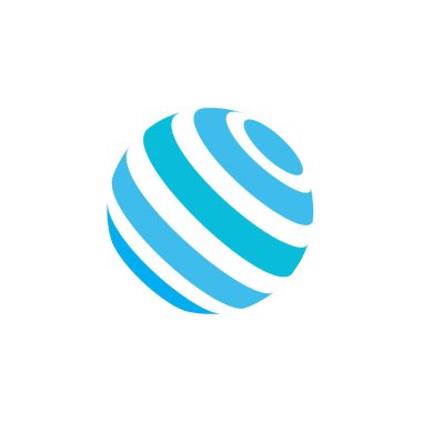 Wire World Logo Şablonu vektör çizimi