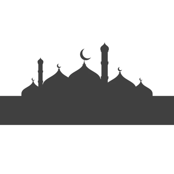 Mosque Background Vector Illustration Design Template — 스톡 벡터