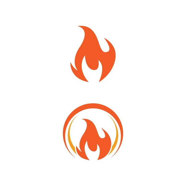 Шаблон Рисунка Иконки Горящего Огня — стоковый вектор