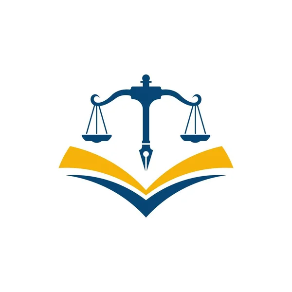 Justice Law Firm Icon Template Vector Illsutration Design — Stock Vector