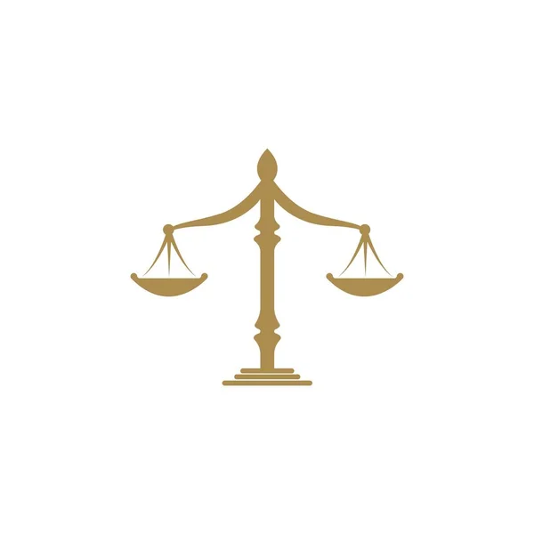 Правосуддя Юридична Фірма Значок Шаблон Векторне Нейтральне Проектування — стоковий вектор