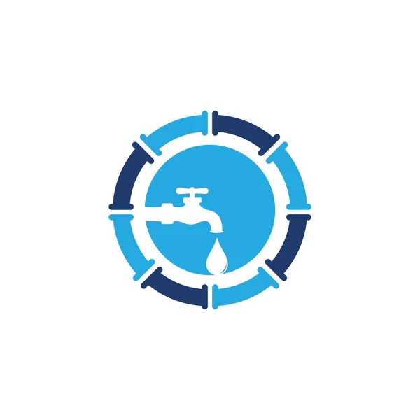 Plumbing Logo Vector Icon Design Illustration Template — Stock Vector