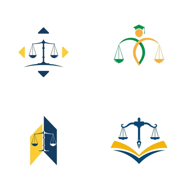Ikona Firmy Prawniczej Szablon Wektor Projekt Ilustracji — Wektor stockowy