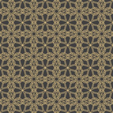 Arapça süsler. Tasarımınız için desenler, arka planlar ve duvar kağıtları. Tekstil süsü. Vektör illüstrasyonu.