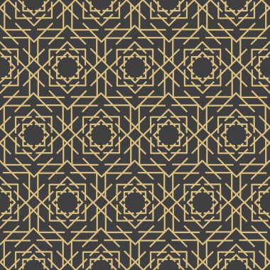 Arapça süsler. Tasarımınız için desenler, arka planlar ve duvar kağıtları. Tekstil süsü. Vektör illüstrasyonu.